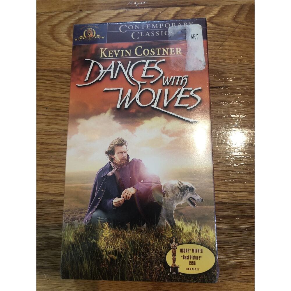 Dances With Wolves VHS New Sealed Watermark Kevin Costner Contemporary Classics